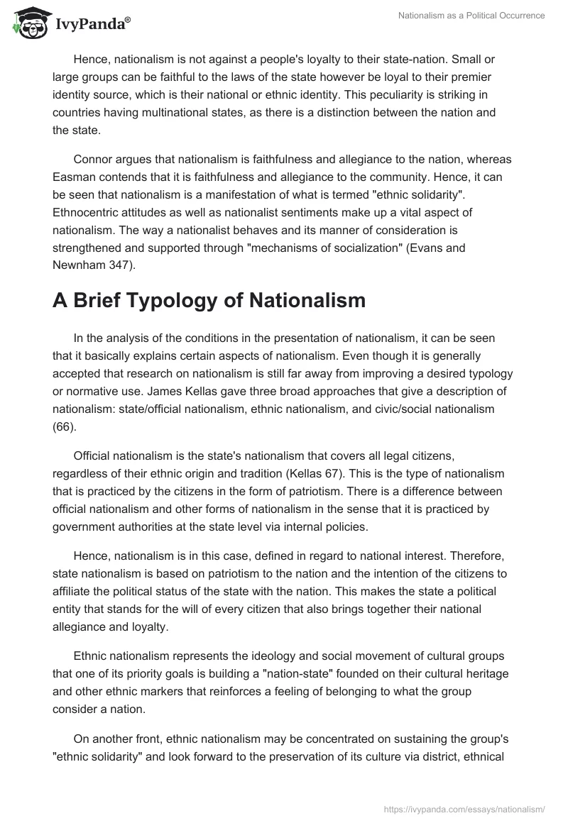 Nationalism as a Political Occurrence. Page 2