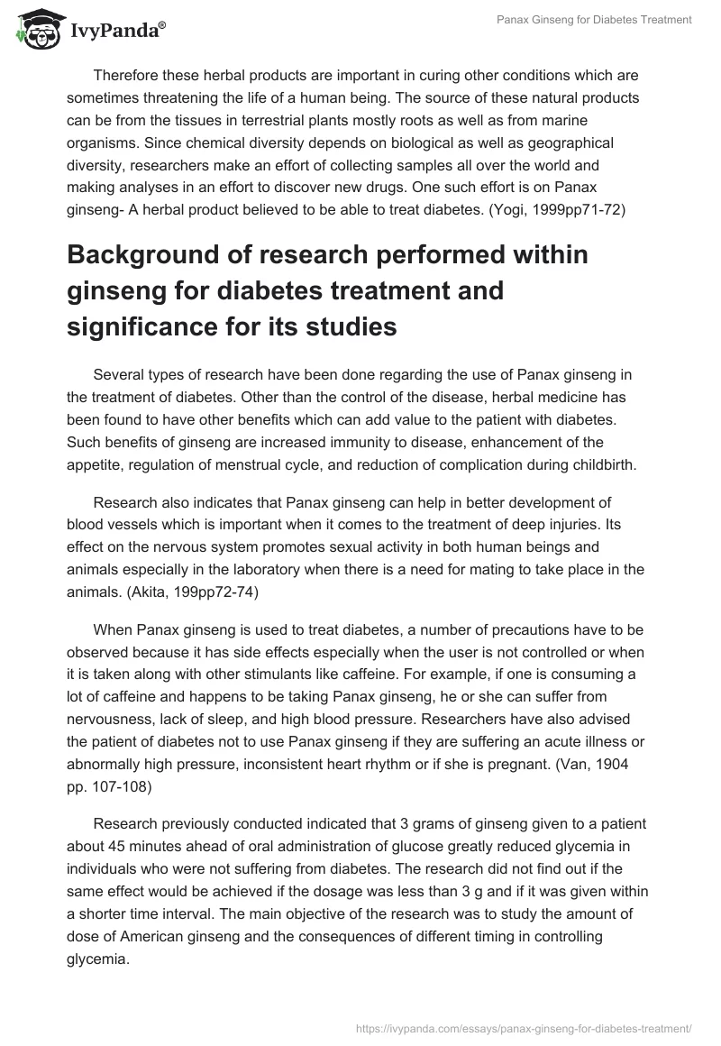 Panax Ginseng for Diabetes Treatment. Page 3
