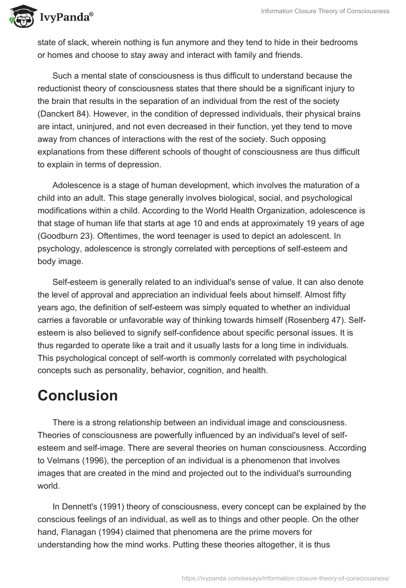 Information Closure Theory of Consciousness. Page 5