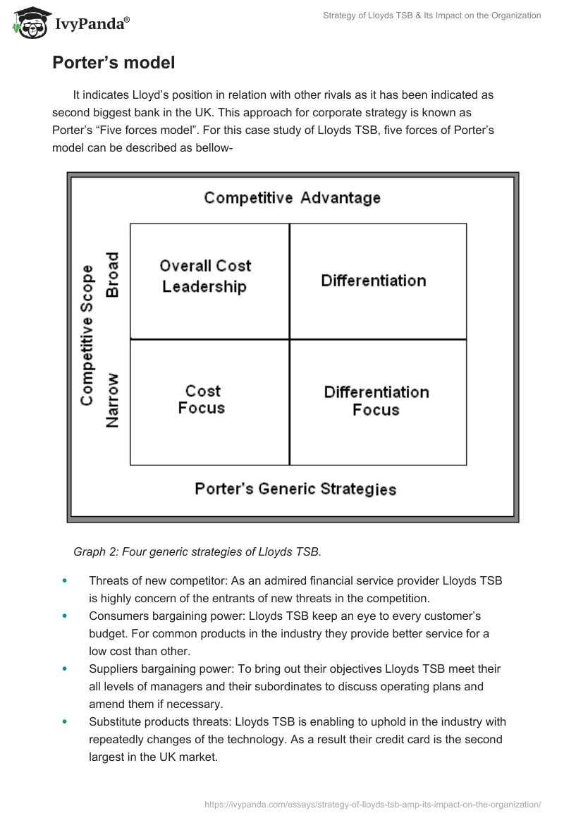 Strategy of Lloyds TSB & Its Impact on the Organization - 3682 Words ...