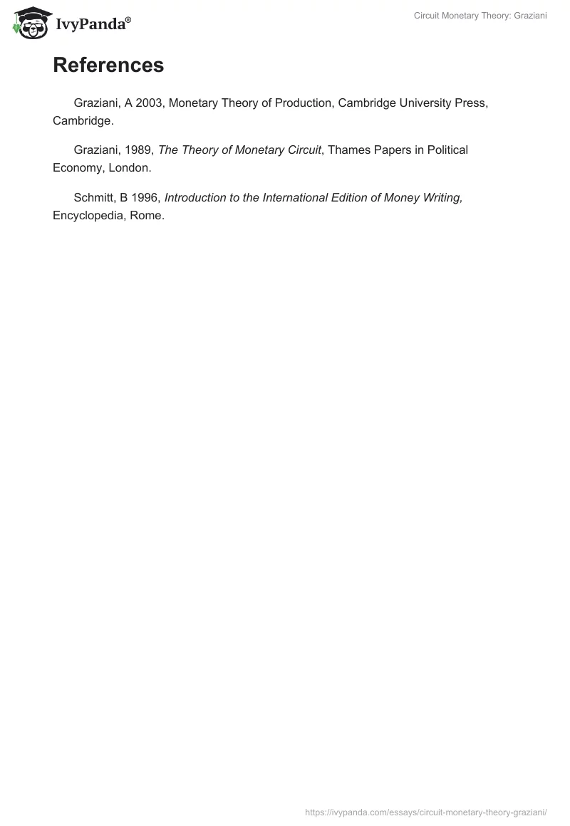 Circuit Monetary Theory: Graziani. Page 3