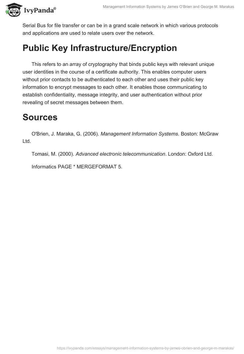 "Management Information Systems" by James O’Brien and George M. Marakas. Page 3