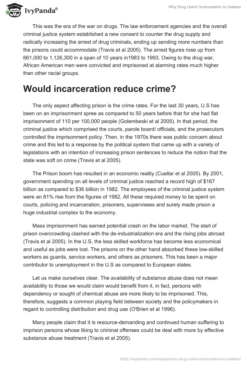 Why Drug Users' Incarceration Is Useless. Page 2