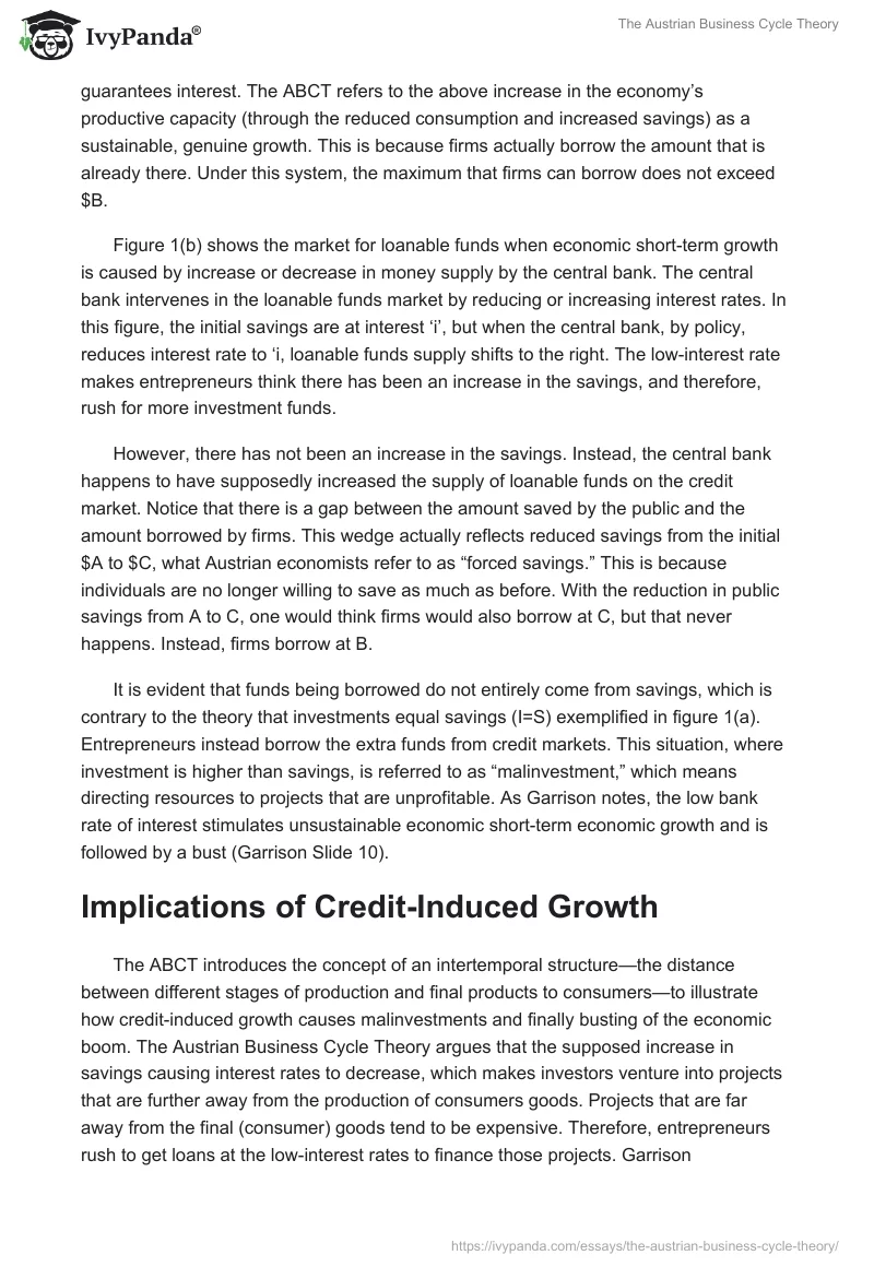 The Austrian Business Cycle Theory. Page 3