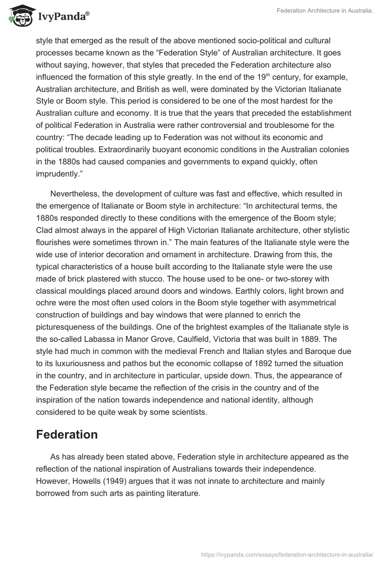 Federation Architecture in Australia.. Page 3