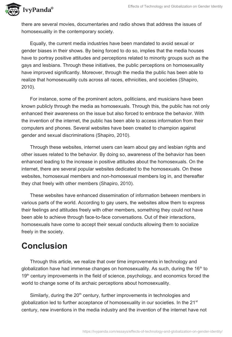 Effects of Technology and Globalization on Gender Identity. Page 4