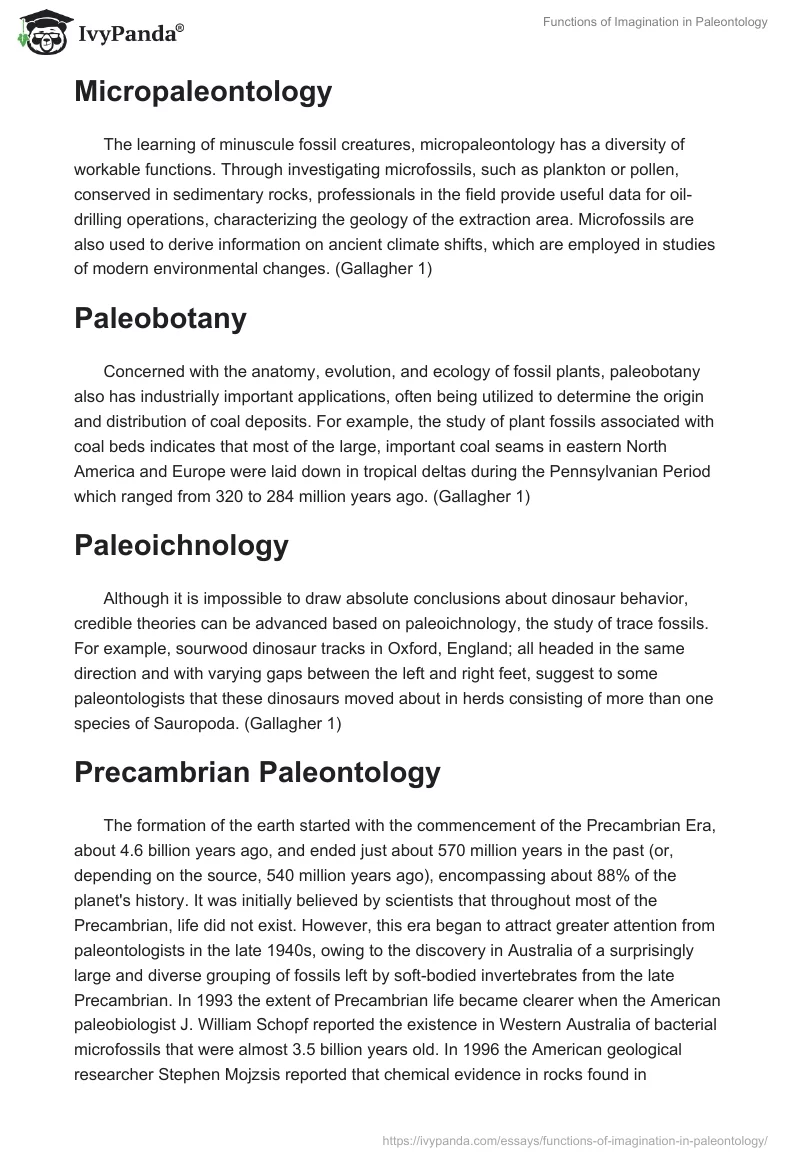 Functions of Imagination in Paleontology. Page 2