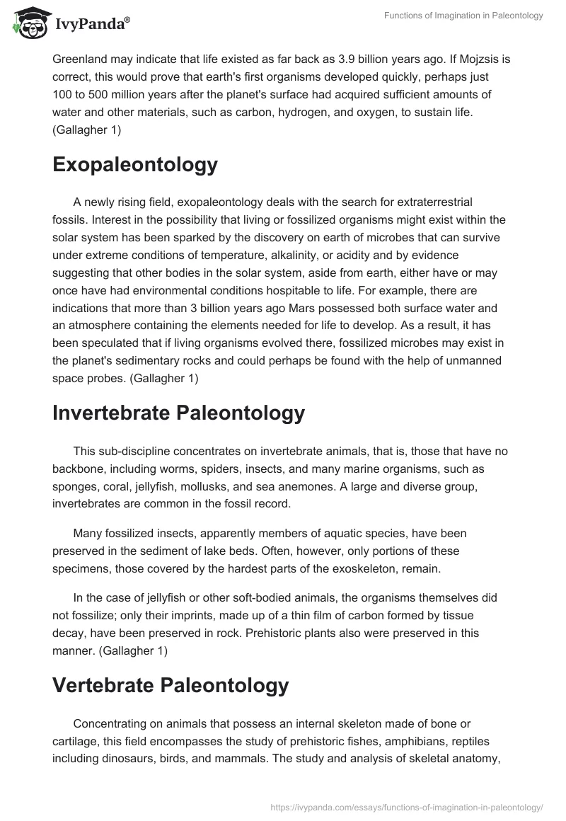 Functions of Imagination in Paleontology. Page 3