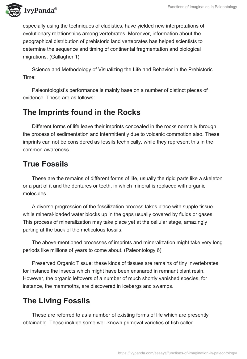 Functions of Imagination in Paleontology. Page 4