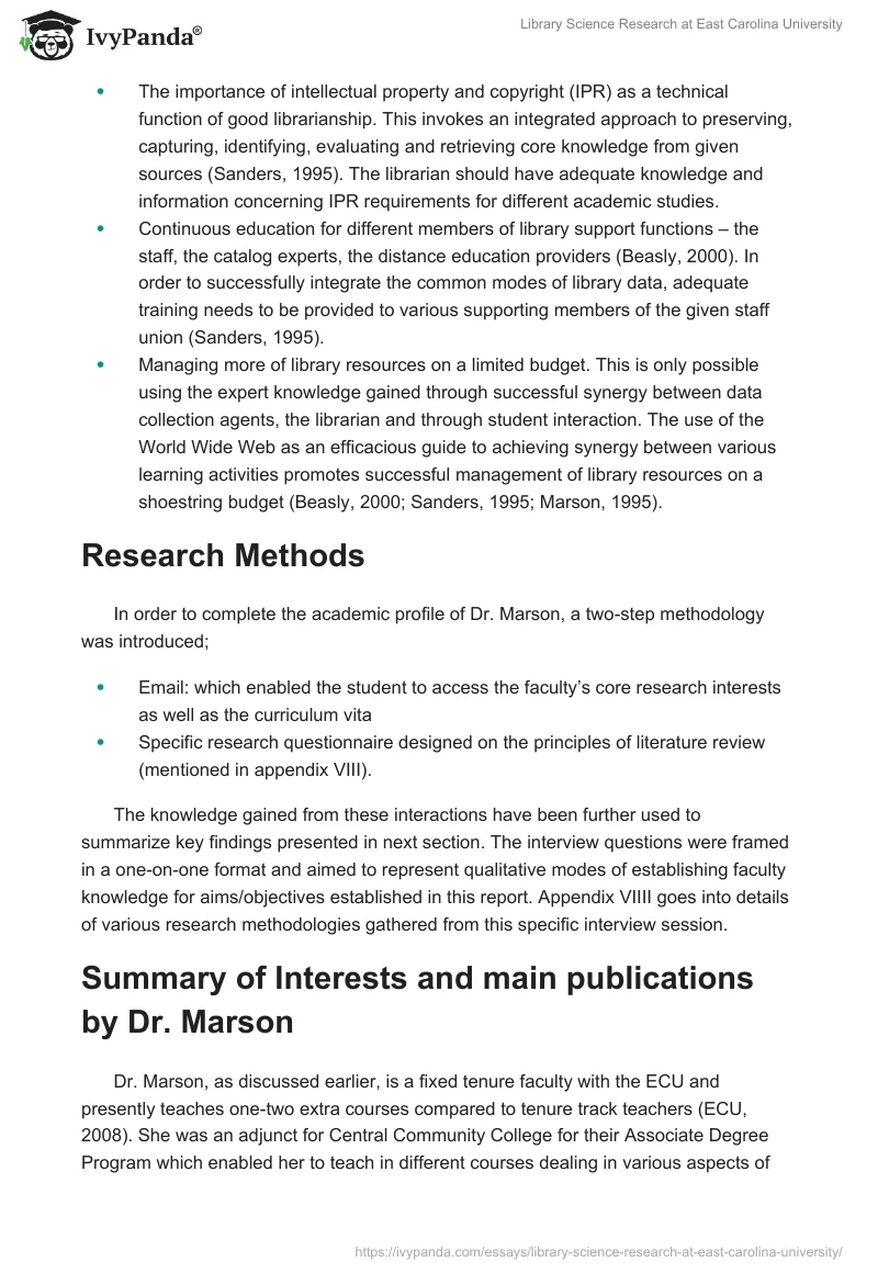 Library Science Research at East Carolina University. Page 3