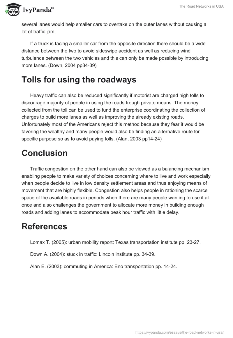 The Road Networks in USA. Page 2