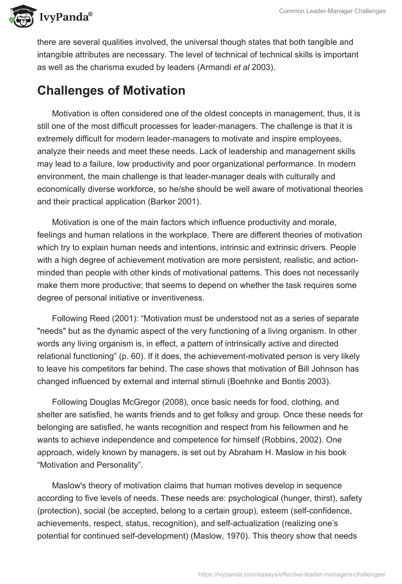 Common Leader-Manager Challenges. Page 2