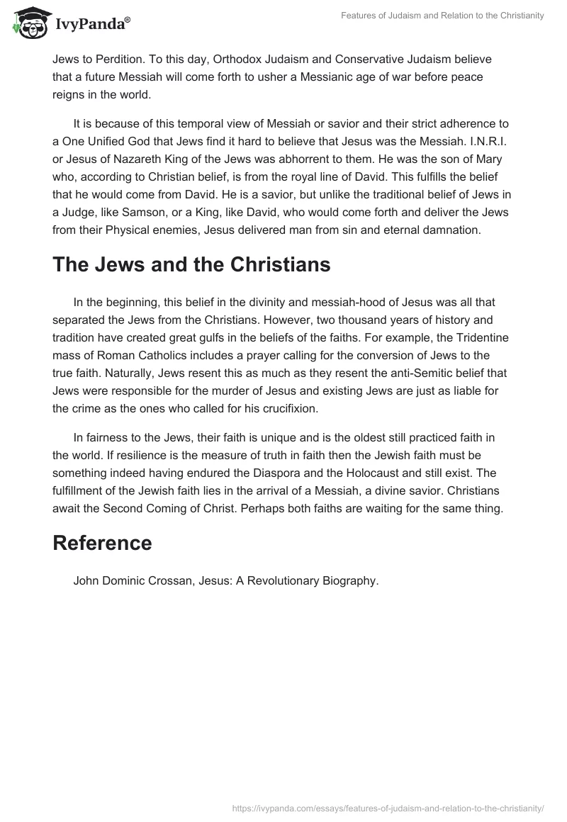 Features of Judaism and Relation to the Christianity. Page 2