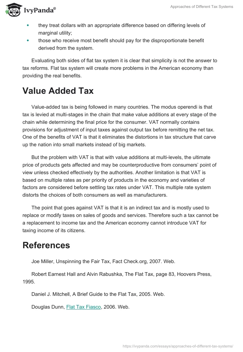 Approaches of Different Tax Systems. Page 3