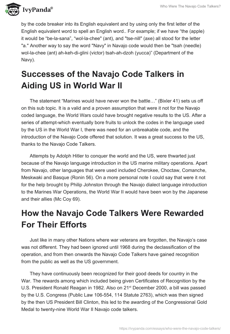 Who Were The Navajo Code Talkers?. Page 2