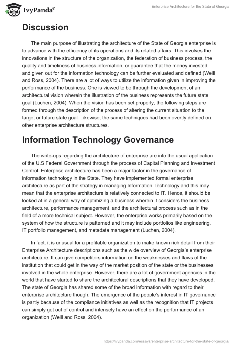 Enterprise Architecture for the State of Georgia. Page 3