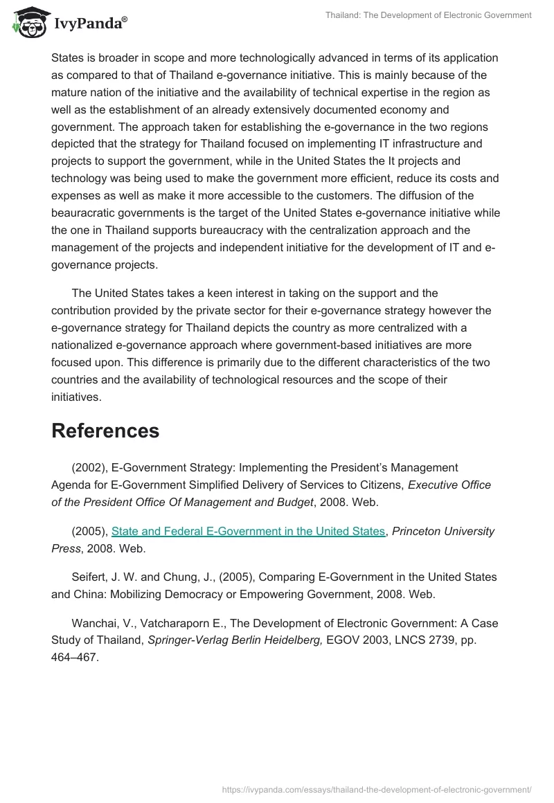 Thailand: The Development of Electronic Government. Page 3