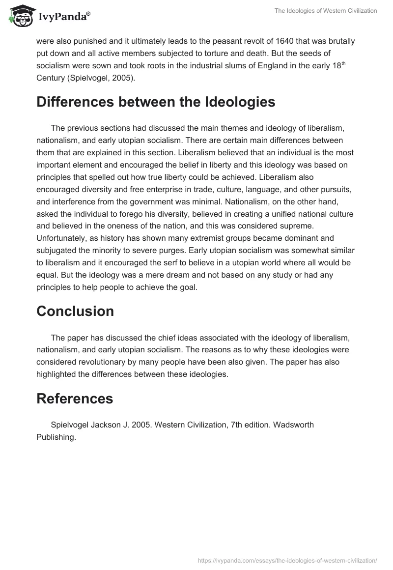 The Ideologies of Western Civilization. Page 3