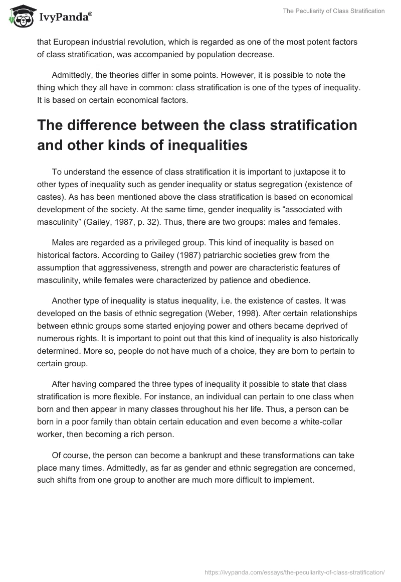 The Peculiarity of Class Stratification. Page 2