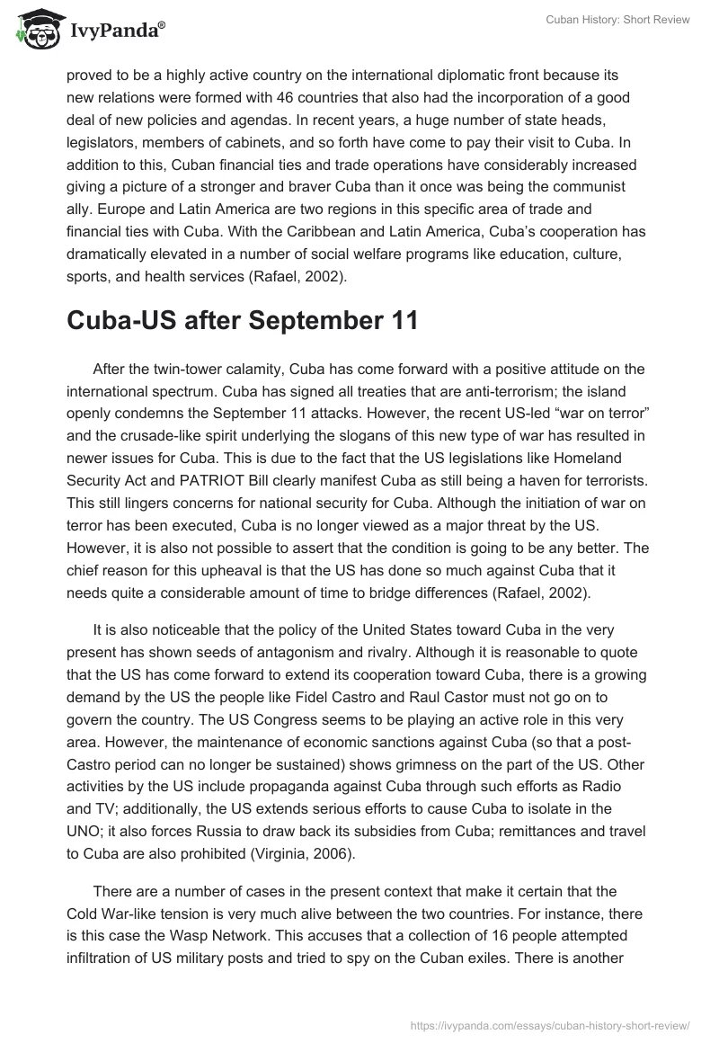 Cuban History: Short Review. Page 5