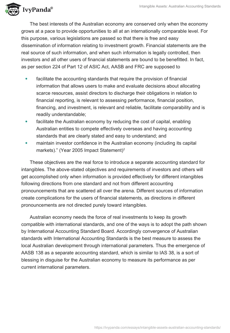 Intangible Assets: Australian Accounting Standards. Page 3