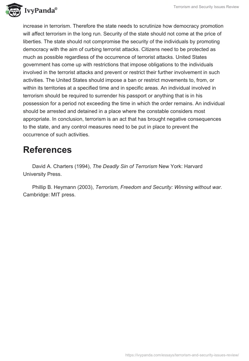 Terrorism and Security Issues Review. Page 2