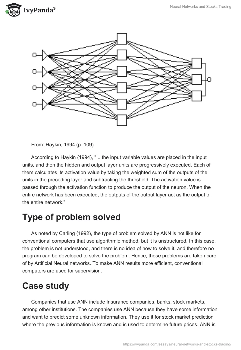 Neural Networks and Stocks Trading. Page 2