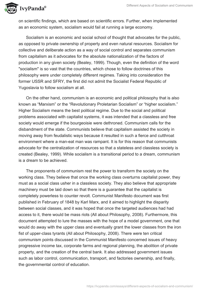 Different Aspects of Socialism and Communism. Page 3