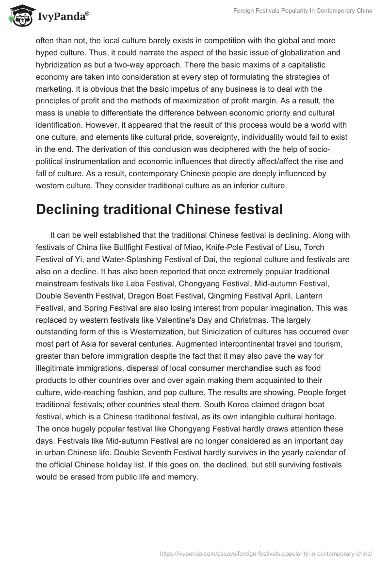 Foreign Festivals Popularity In Contemporary China. Page 3