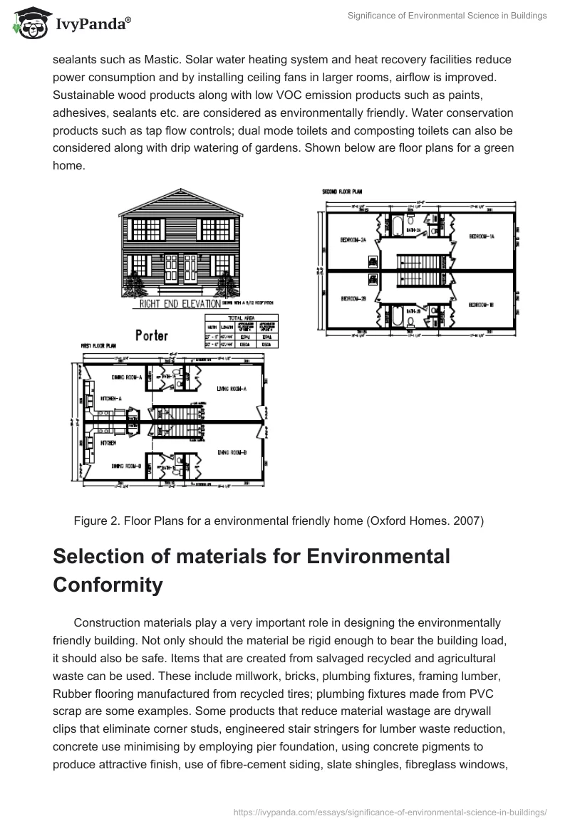 Significance of Environmental Science in Buildings. Page 3