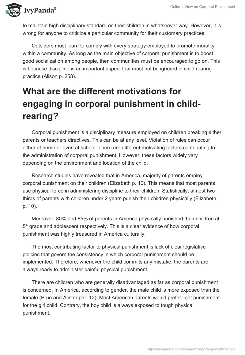 Cultural View on Corporal Punishment. Page 3