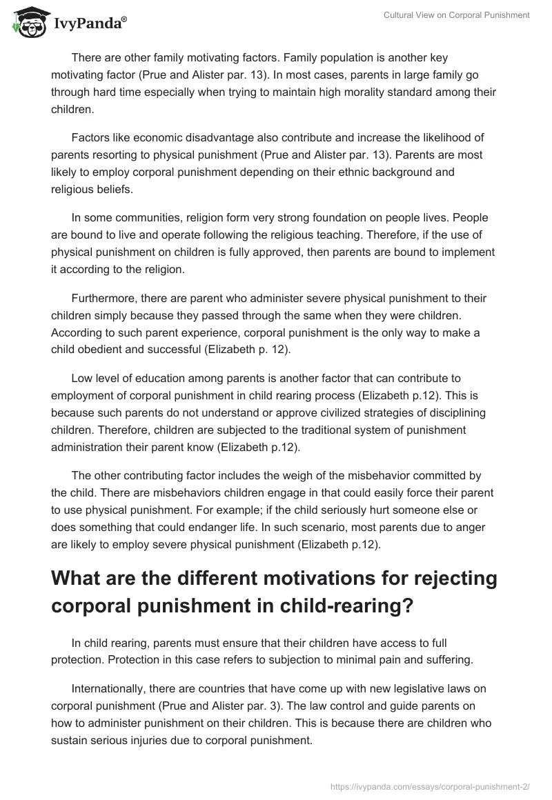 Cultural View on Corporal Punishment. Page 4