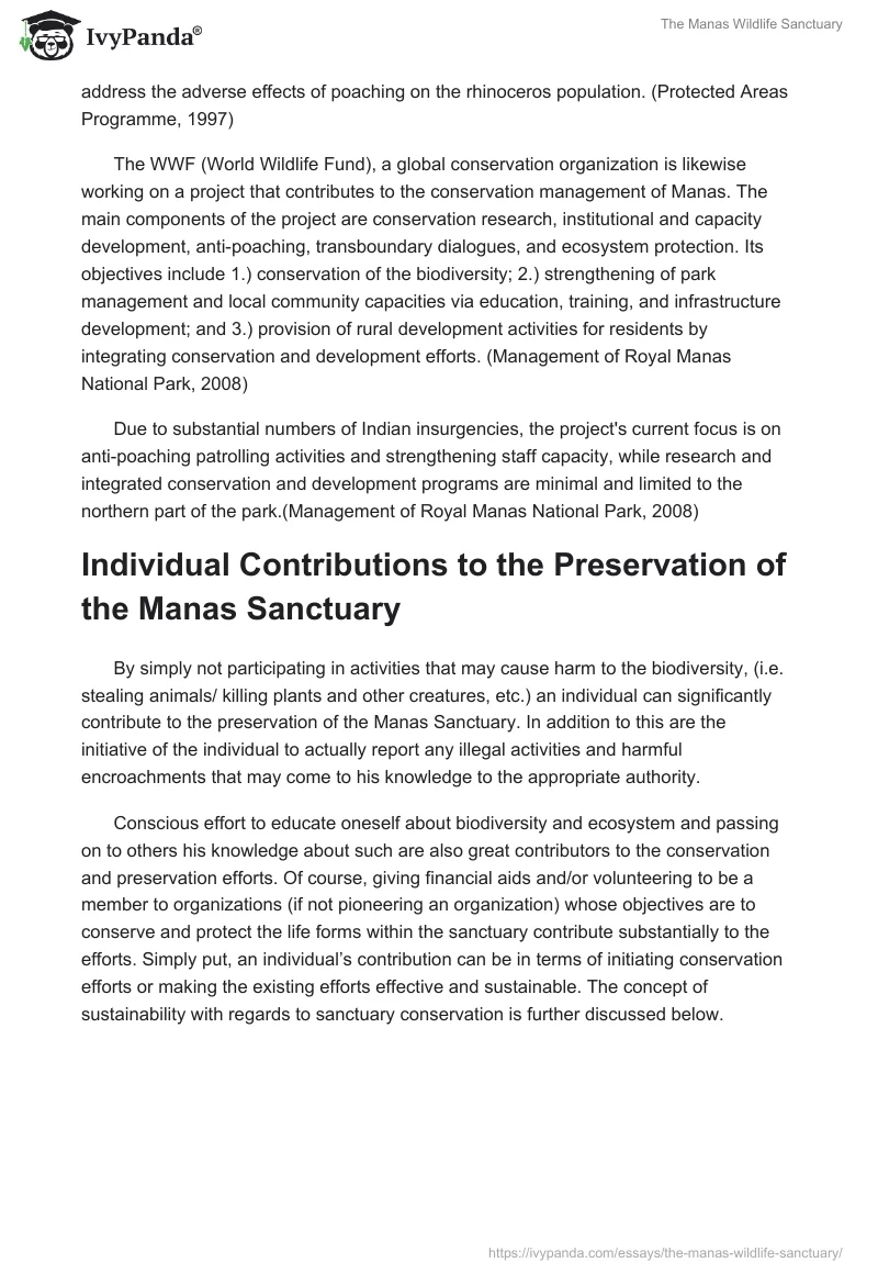 The Manas Wildlife Sanctuary. Page 4