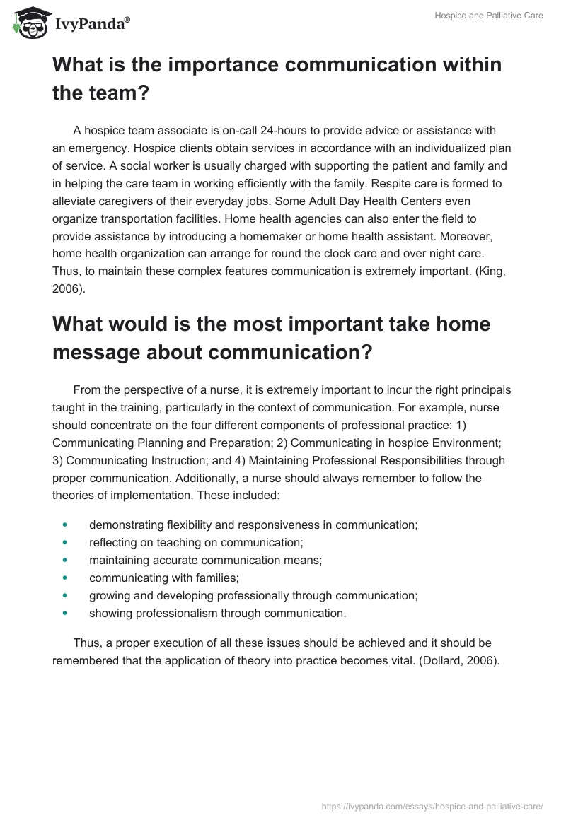 Hospice and Palliative Care. Page 3