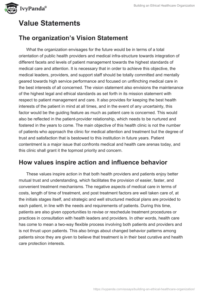 Building an Ethical Healthcare Organization. Page 3