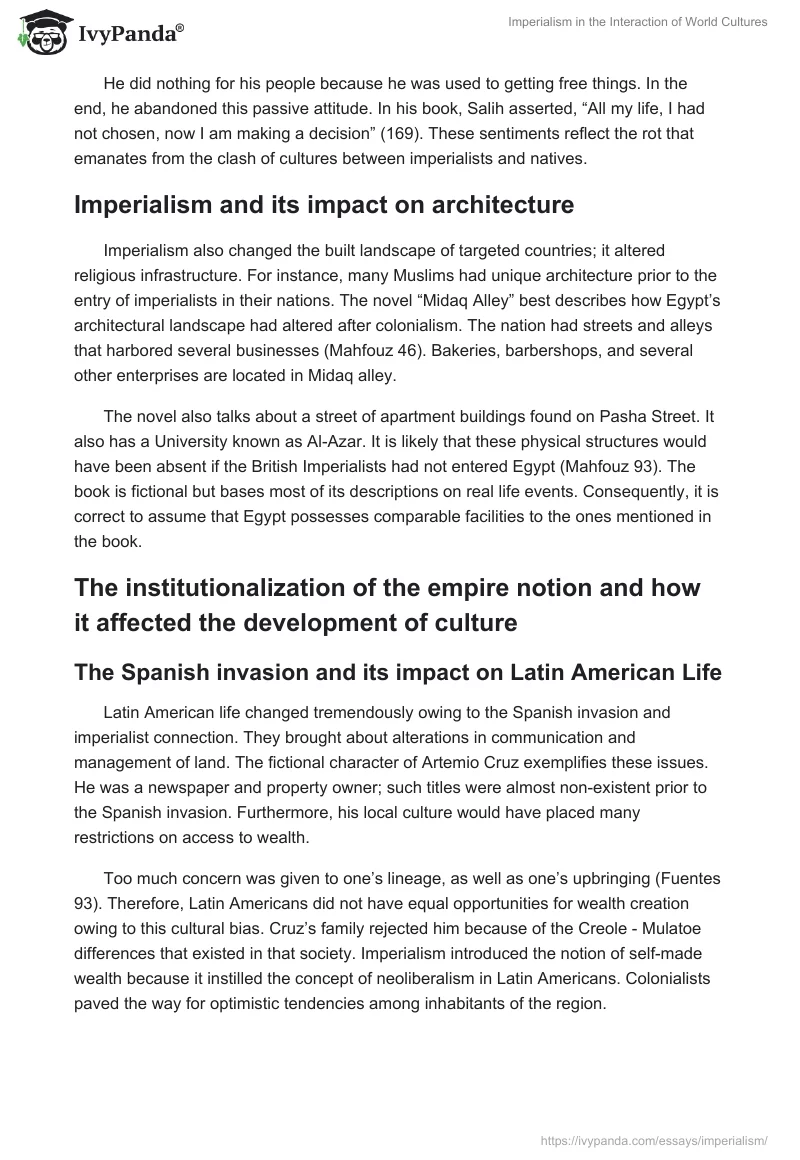 Imperialism in the Interaction of World Cultures. Page 5