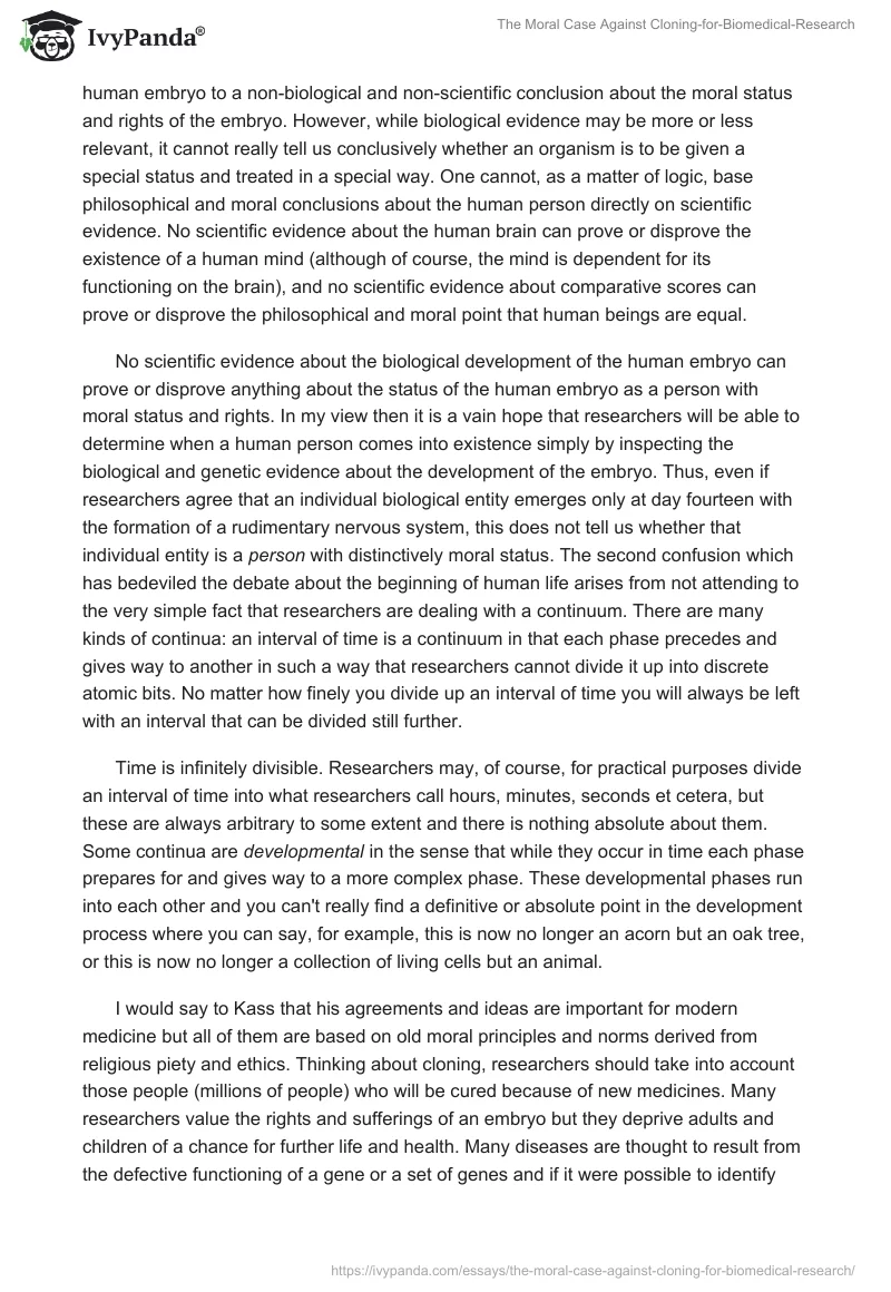 The Moral Case Against Cloning-for-Biomedical-Research. Page 3