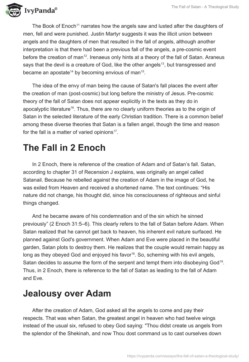 The Fall of Satan - A Theological Study. Page 3