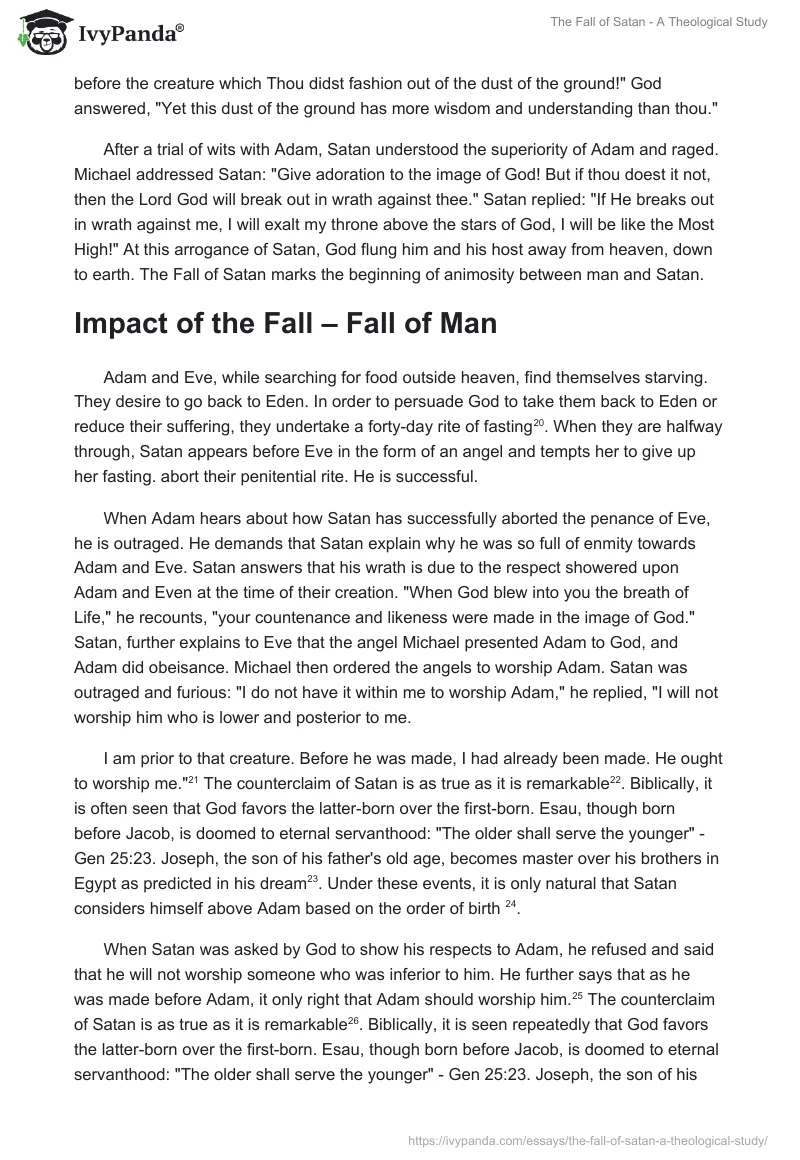 The Fall of Satan - A Theological Study. Page 4
