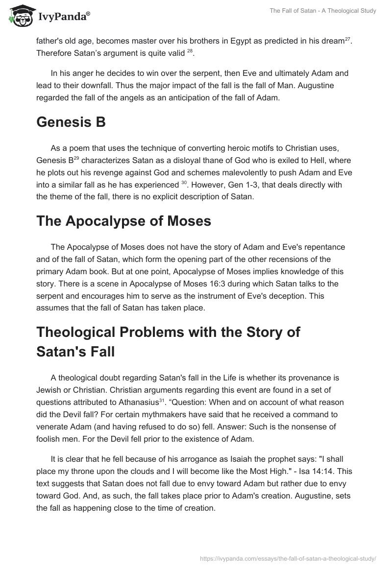 The Fall of Satan - A Theological Study. Page 5