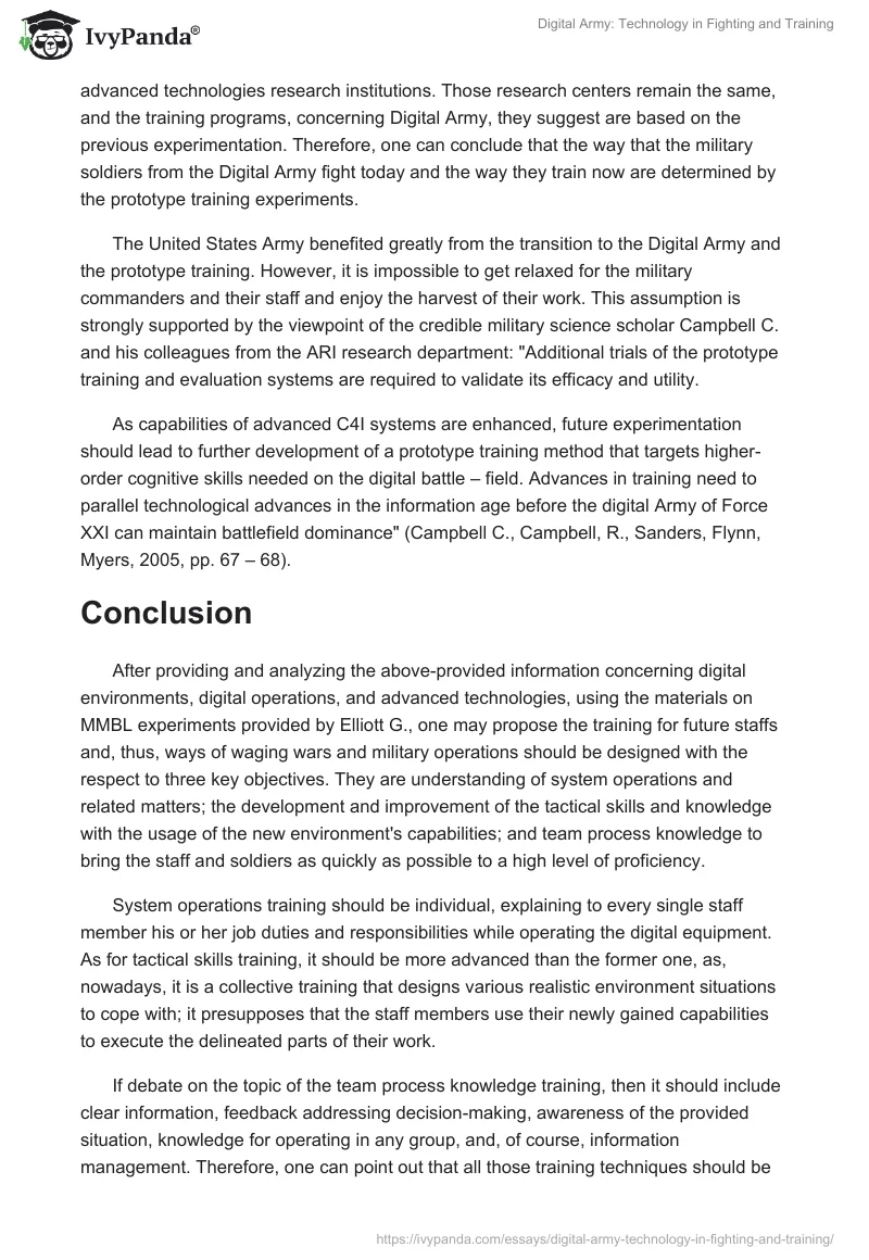 Digital Army: Technology in Fighting and Training. Page 3