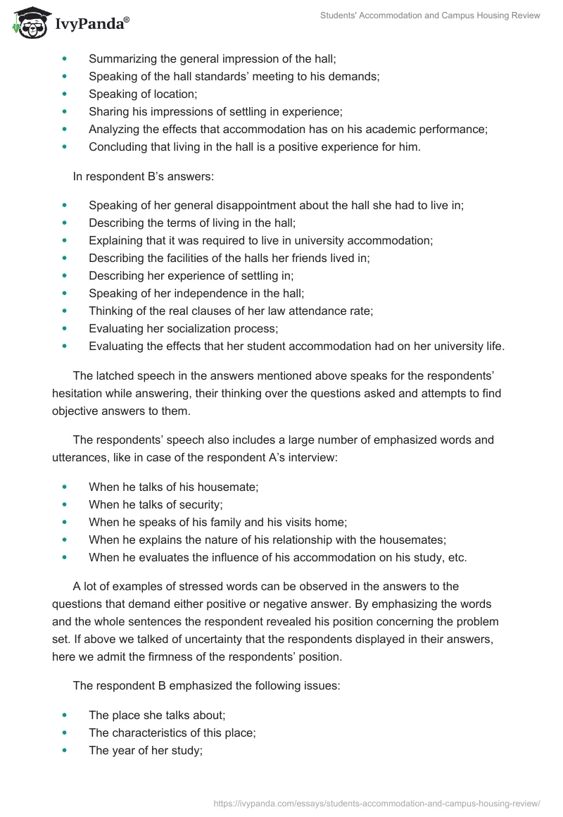 Students' Accommodation and Campus Housing Review. Page 4
