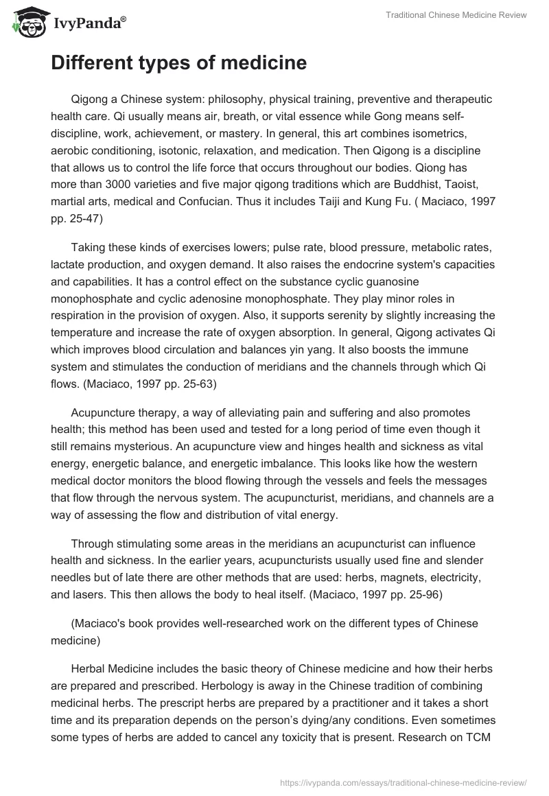 Traditional Chinese Medicine Review. Page 4