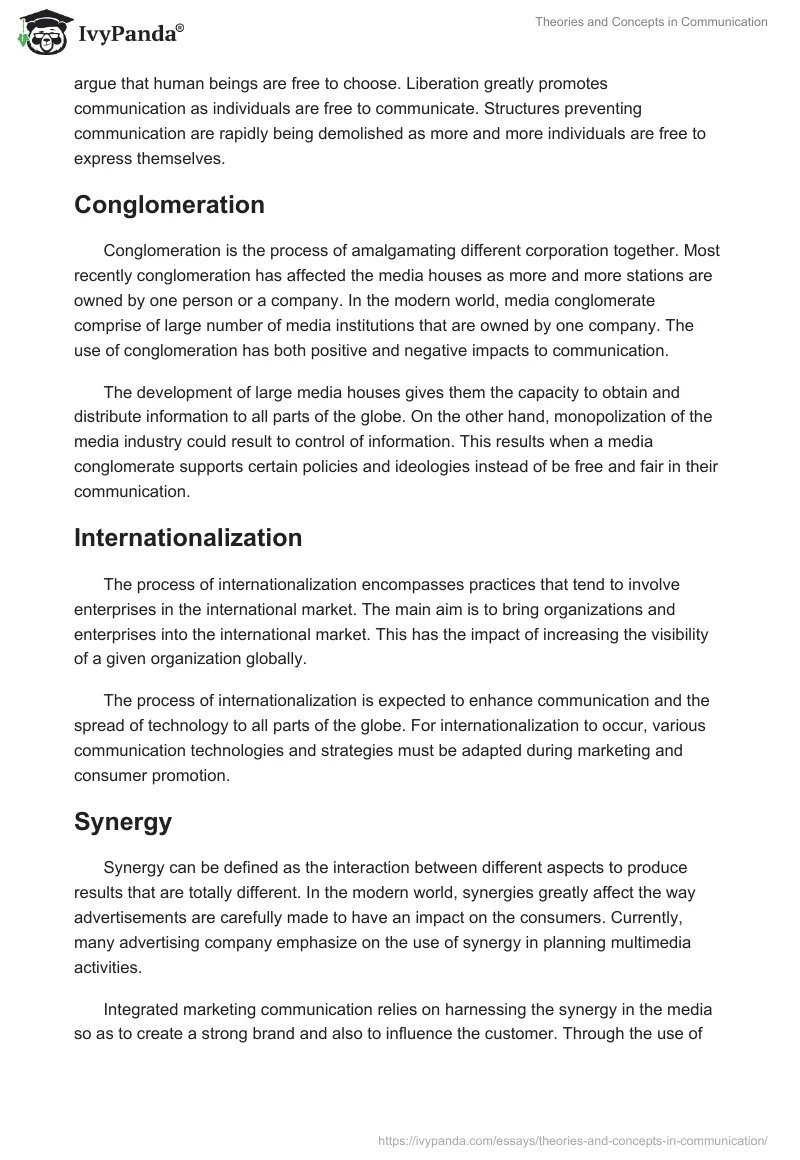 Theories and Concepts in Communication. Page 2