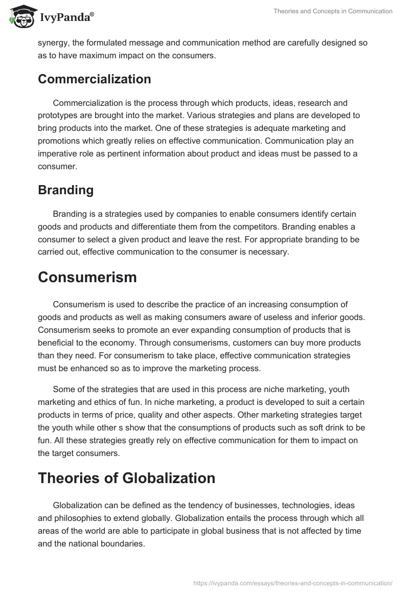 Theories and Concepts in Communication. Page 3