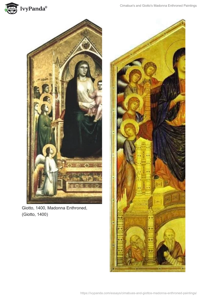 Cimabue's and Giotto's Madonna Enthroned Paintings. Page 2