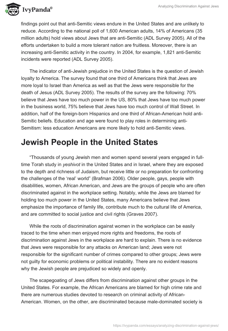 Analyzing Discrimination Against Jews. Page 2