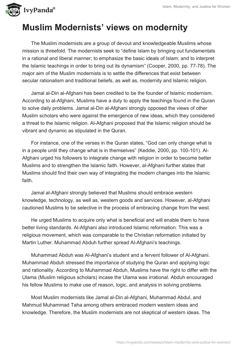 Islam, Modernity, and Justice for Women. Page 2