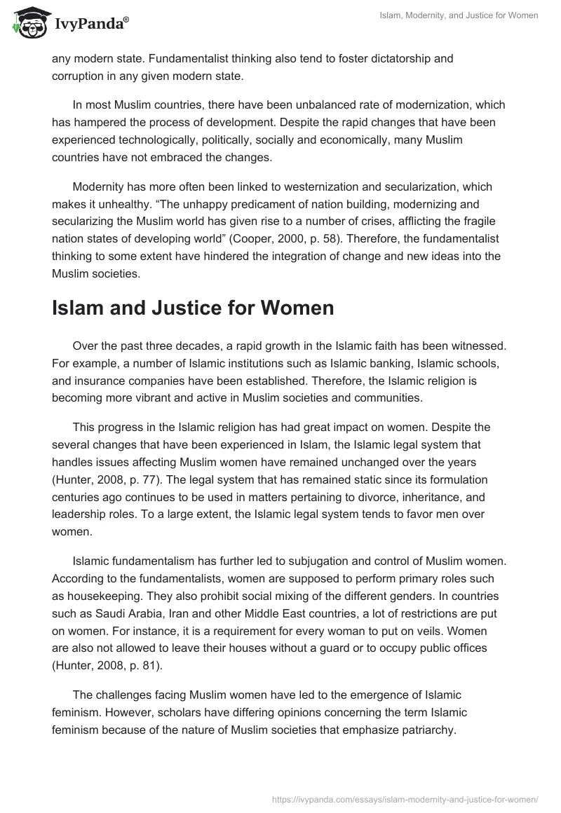 Islam, Modernity, and Justice for Women. Page 4