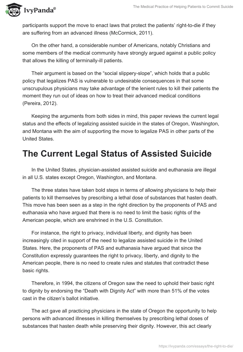 The Medical Practice of Helping Patients to Commit Suicide. Page 2